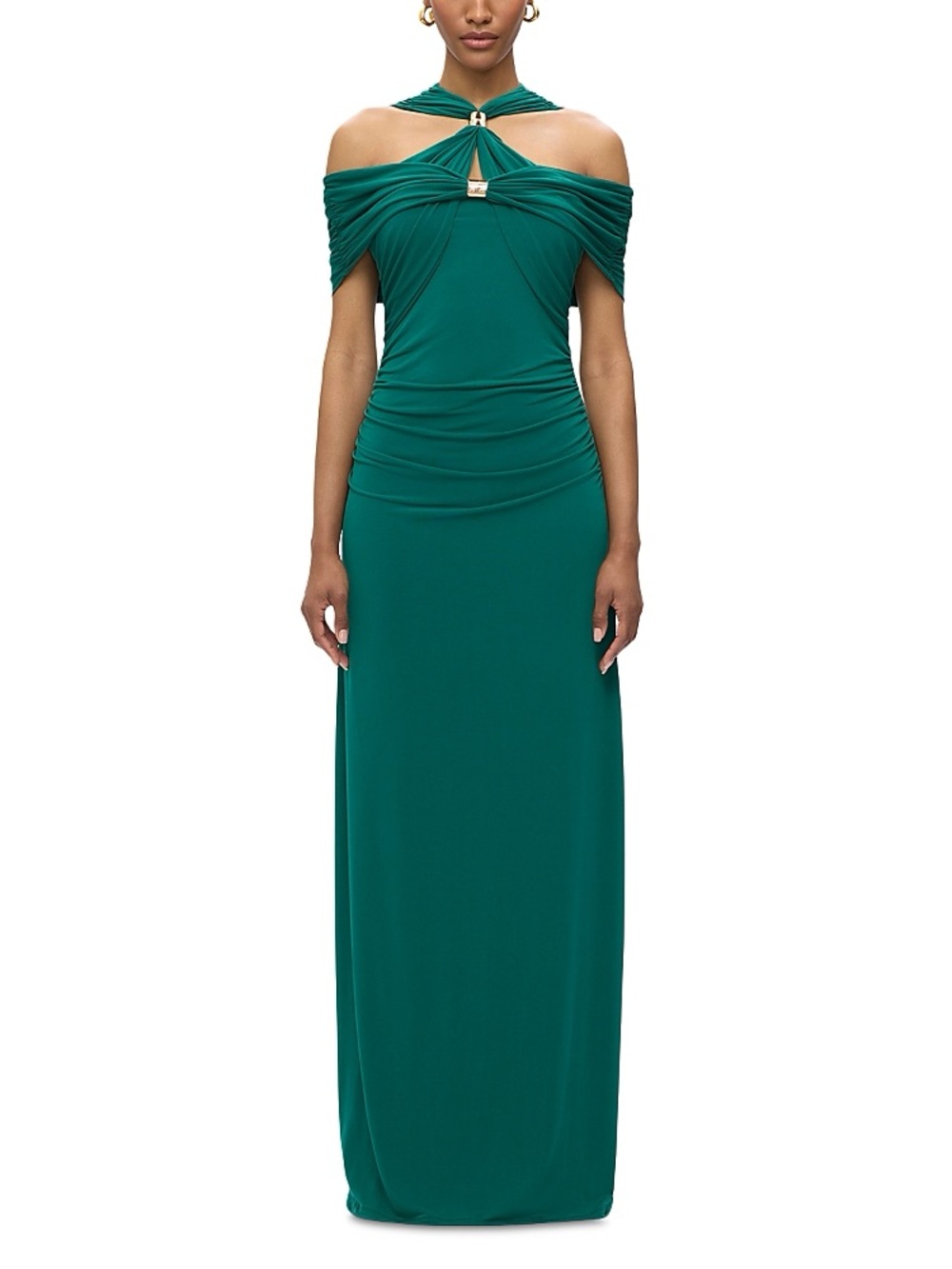 HERVE LEGER GREEN GOWN